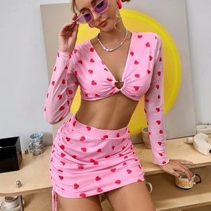 Heart two piece outfit
